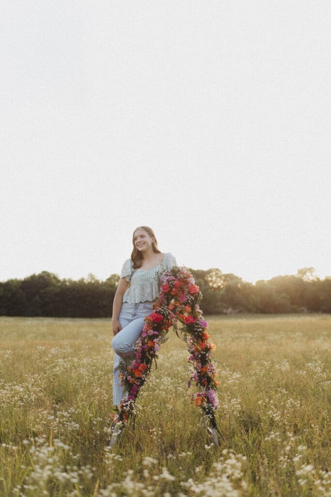 arkansas flower senior session